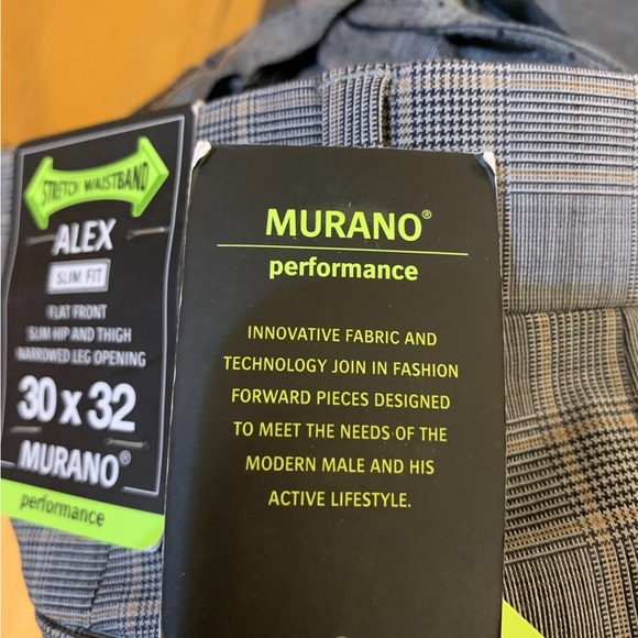 NWT Murano Alex Gray Checkered Slim Fit Trousers - Picture 6 of 6